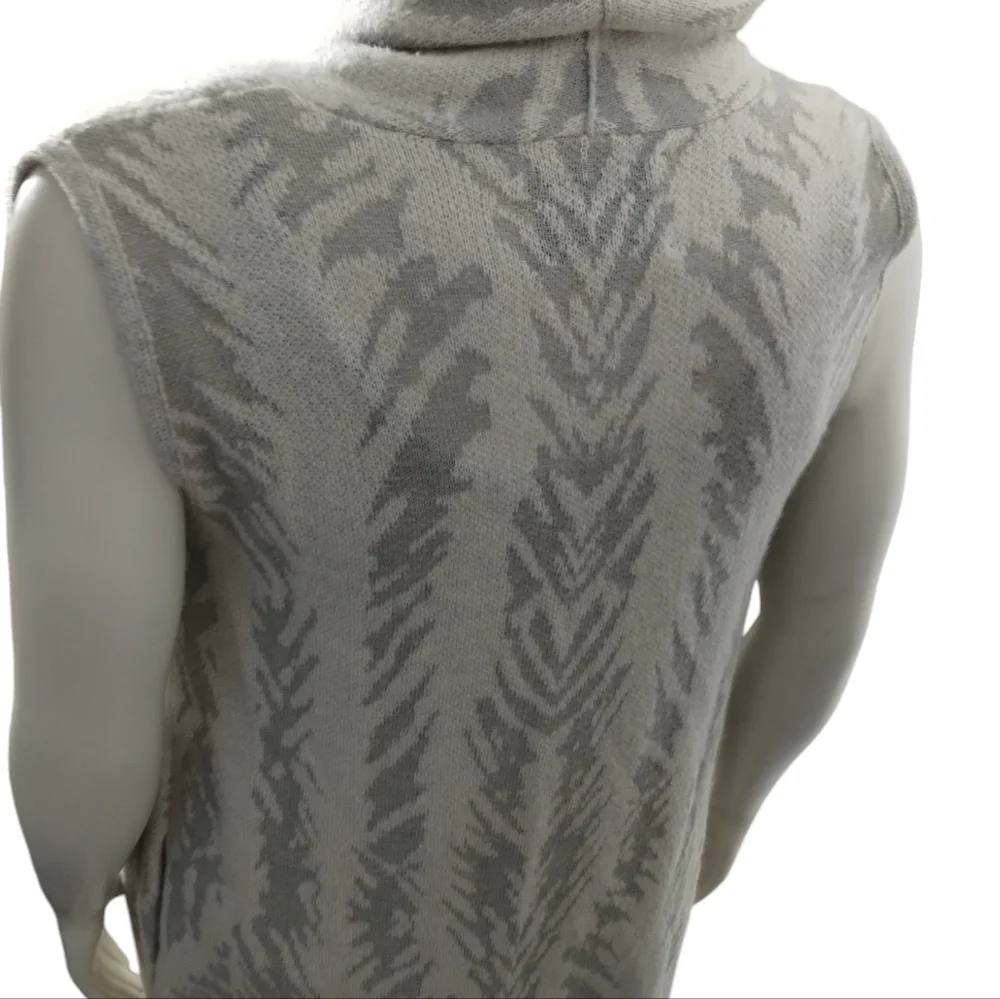 Lucky Brand Sleeveless‎ Long Wool blend Pancho Cardigan Sweater L-XL Lagenlook
